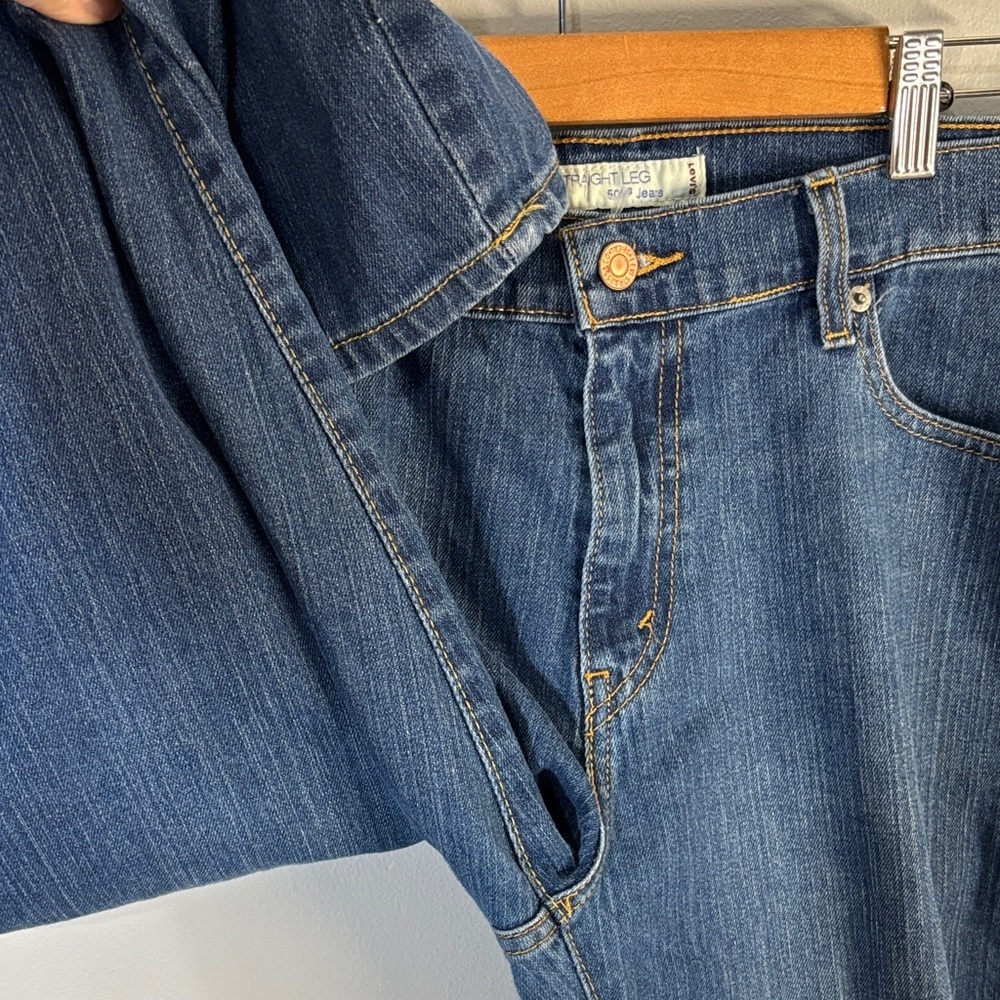 Levi's 505 Jeans women’s size 14 blue straight leg levis 505 Y2k - Picture 6 of 15